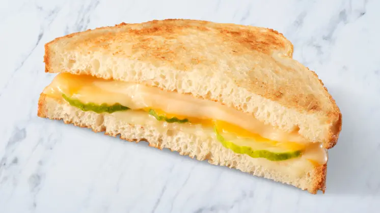 Dill Pickle Grilled Cheese