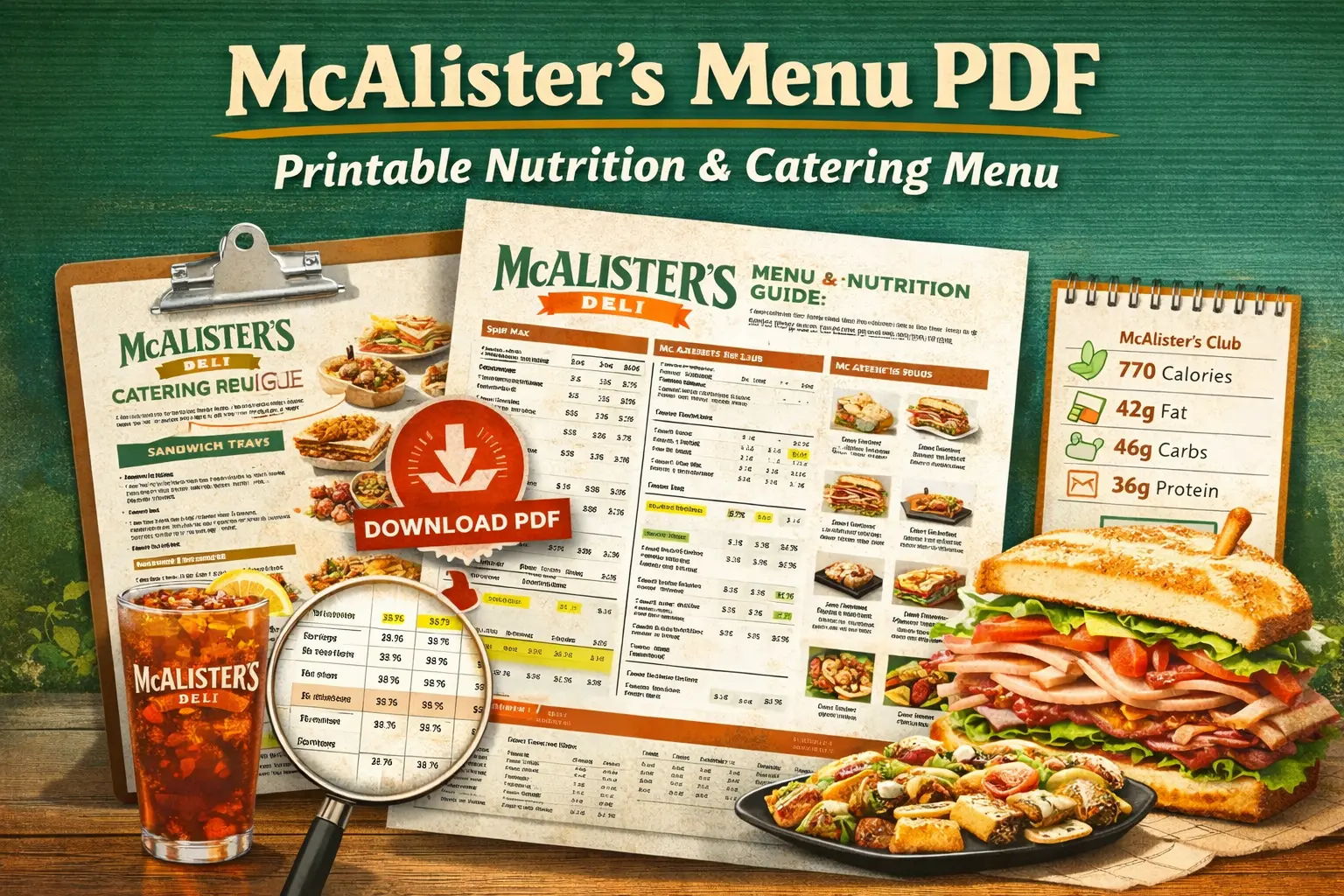 McAlister’s Menu PDF